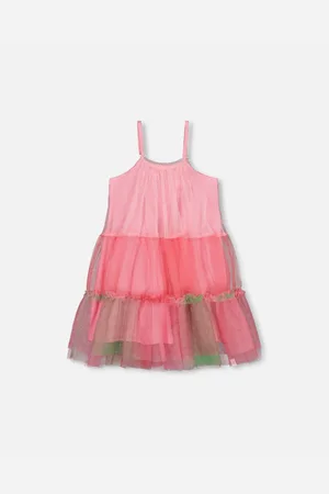 Deux par Deux Big Girls Sleeveless Color Block Tulle Dress