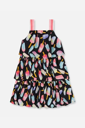 Deux par Deux Big Girls Printed Tiered Dress