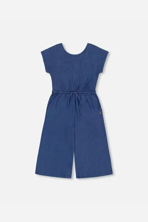 Deux par Deux Big Girls Chambray Jumpsuit