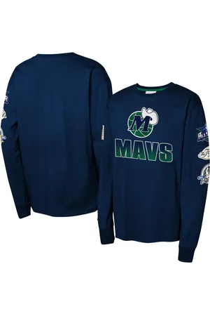 Mitchell & Ness Big Boys and Girls Dallas Mavericks Hardwood Classics All Over Long Sleeve T-Shirt