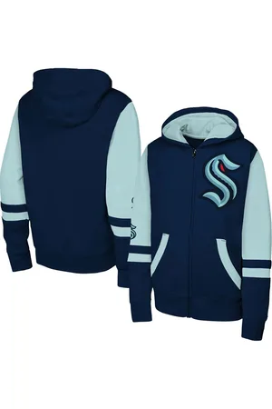 Outerstuff Big Boys and Girls Seattle Kraken Face Off Full-Zip Hoodie