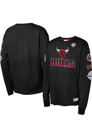 Mitchell & Ness Big Boys and Girls Chicago Bulls Hardwood Classics All Over Long Sleeve T-Shirt