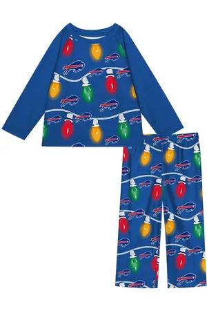 Outerstuff Toddler Buffalo Bills Two-Piece Garland Holiday Long Sleeve Pajama Set