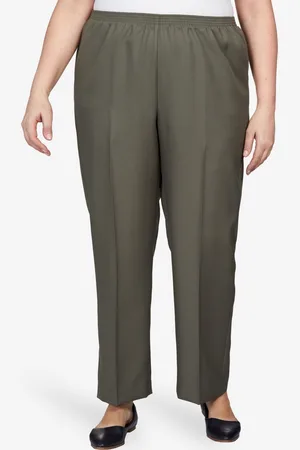 Alfred Dunner Plus Size Classic All Around Elastic Waist Accord Short Length Pants