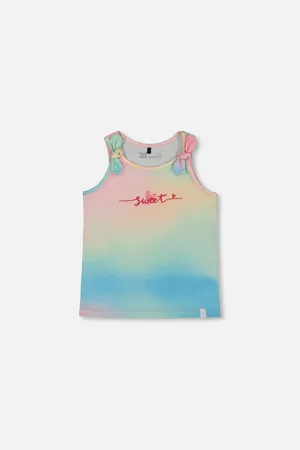 Deux par Deux Big Girls Tank Top With Knots
