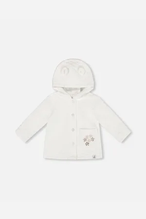 Deux par Deux Baby Girls Quilted Jacket With Hood