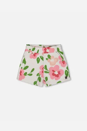 Deux par Deux Big Girls Printed French Terry Short