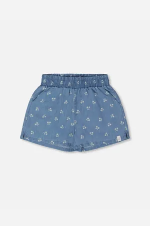 Deux par Deux Big Girls Printed Chambray Short