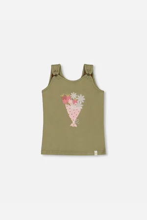 Deux par Deux Big Girls Crinkle Jersey Tank Top