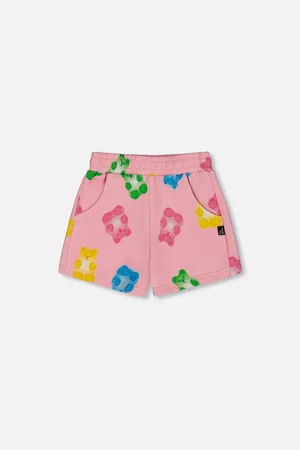 Deux par Deux Big Girls Printed French Terry Short