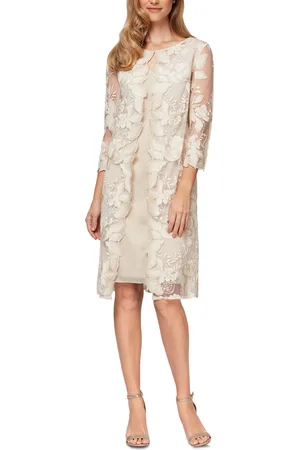 Alex Evenings Embroidered Jacket Dress