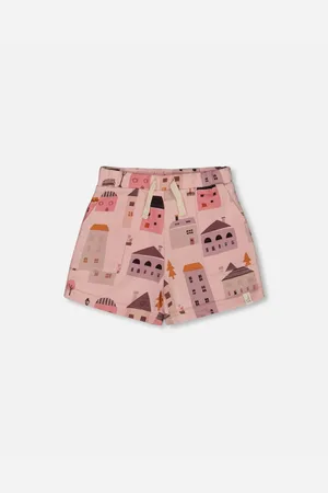 Deux par Deux Big Girls Printed French Terry Short