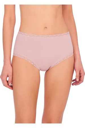 Natori Bliss Lace-Trim High Rise Cotton Brief 755058