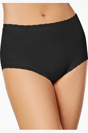 Natori Bliss Lace-Trim High Rise Cotton Brief 755058