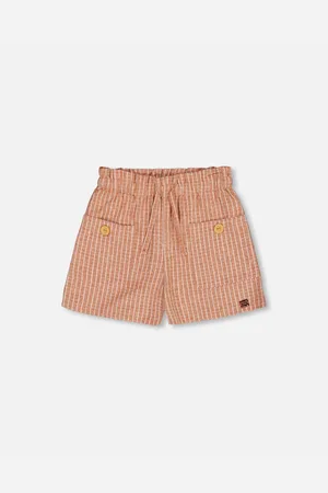 Deux par Deux Big Girls Linen Short With Pockets