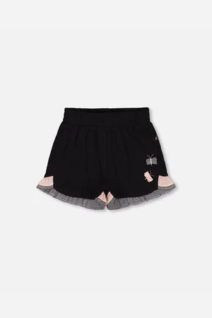Deux par Deux Big Girls Crinkle Short With Frills