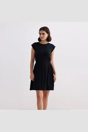 Reistor Short Dress With Smocking Side Detail