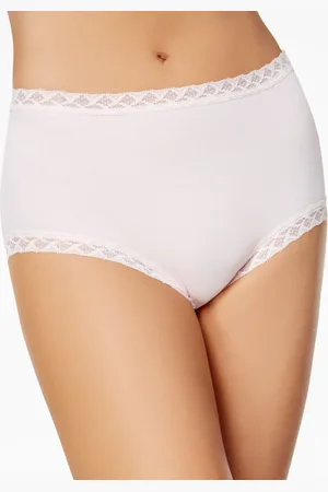 Natori Bliss Lace-Trim High Rise Cotton Brief 755058