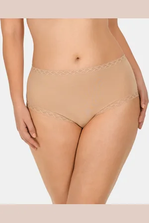 Natori Bliss Lace-Trim High Rise Cotton Brief 755058