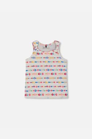 Deux par Deux Big Girls Tank Top With Knots