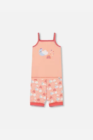 Deux par Deux Girl Organic Cotton Tank Top And Shorts Pajama Set - Child