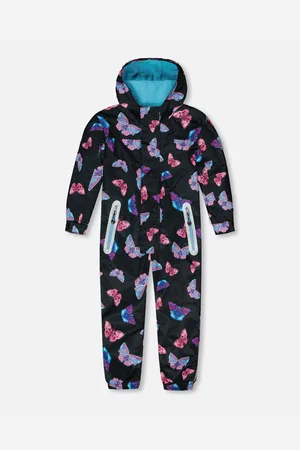 Deux par Deux Big Girls Printed Mid-Season One-Piece Outerwear Background