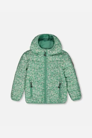 Deux par Deux Big Girls Printed Quilted Mid-Season Jacket Background
