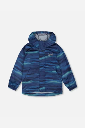 Deux par Deux Boys Printed Packable Windbreaker