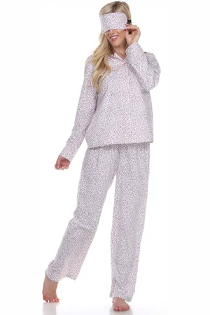 White Mark 3-Piece Cozy Pajama Set