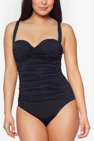Bleu By Rod Beattie Kore Shirred Bandeau One-Piece Swimsuit