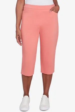 Alfred Dunner Petite Classics Flat Front Allure Clamdigger Pants