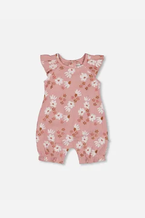 Deux par Deux Baby Girls Printed Muslin Romper