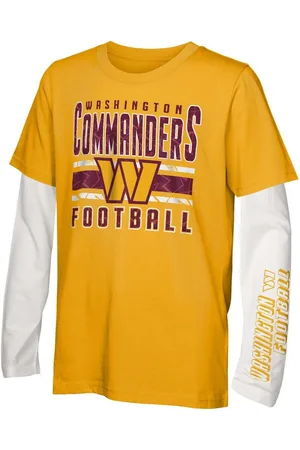 Outerstuff Big Boys and Girls Yellow/White Washington Commanders In the Mix T-Shirt Combo Set - Yellow, White