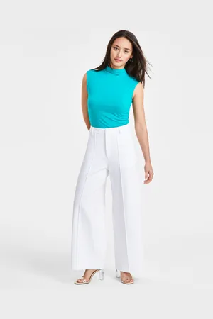 Bar Iii Petite Seamed Wide-Leg Ponte Pants, Created for Macy