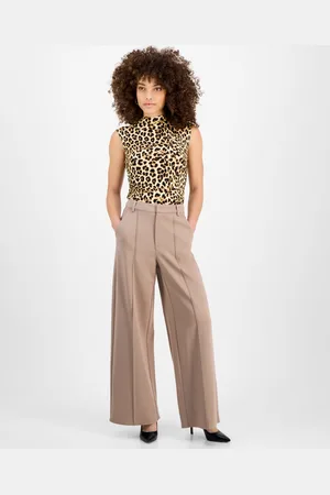 Bar Iii Petite Seamed Wide-Leg Ponte Pants, Created for Macy