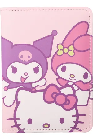 Hello Kitty And Friends Passport Holder – , Kuromi & My Melody Travel Gifts - Pink, purple