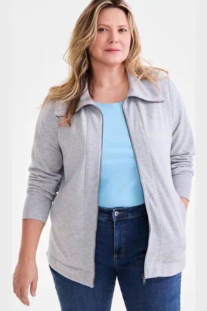 Style & Co Plus Size Fleece Zip-Front Tunic, Exclusively at Macy