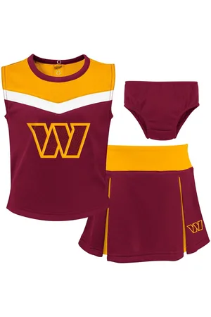 Outerstuff Girls Toddler Washington Commanders Three-Piece Spirit Cheer Cheerleader Set