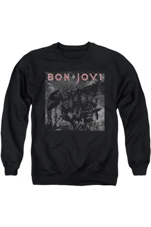 Bon Jovi Mens Slippery Cover Adult Crewneck Sweatshirt