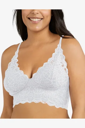 Maidenform Pure Comfort Lace & Mesh Longline Wireless Bralette DM1188