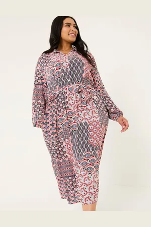 Fat Face Plus Size Scheana Geo Dress