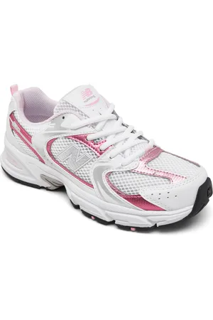New Balance Big Kids 530 Sneakers from Finish Line - White, Pink Sugar