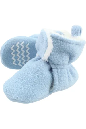 Hudson Baby Girls Hudson Cozy Fleece and Faux Shearling Booties