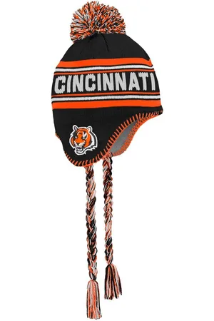 Outerstuff Big Boys and Girls Cincinnati Bengals Jacquard Tassel Knit Hat with Pom