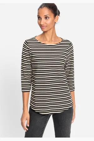Olsen Textured Striped T-Shirt