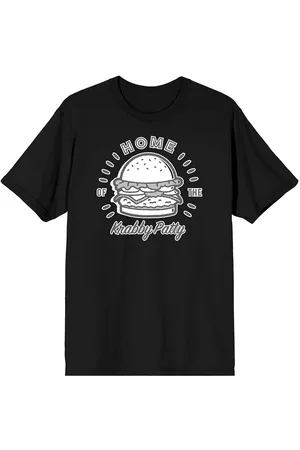 Spongebob Big & Tall The Krabby Patty Black Tee-4XL