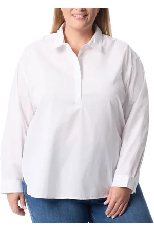 Gloria Vanderbilt Plus Size Amanda Popover Blouse