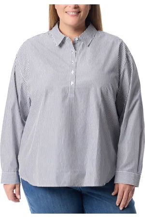 Gloria Vanderbilt Plus Size Amanda Popover Blouse