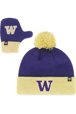 47 Brand Toddler Washington Huskies Two-Piece Bam Bam Cuffed Knit Hat with Pom Mitten Set