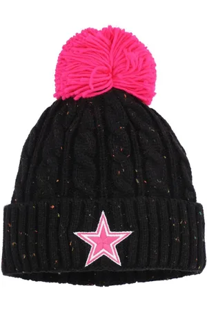 Outerstuff Dallas Cowboys Big Girls Nep Yarn Cuffed Knit Hat with Pom